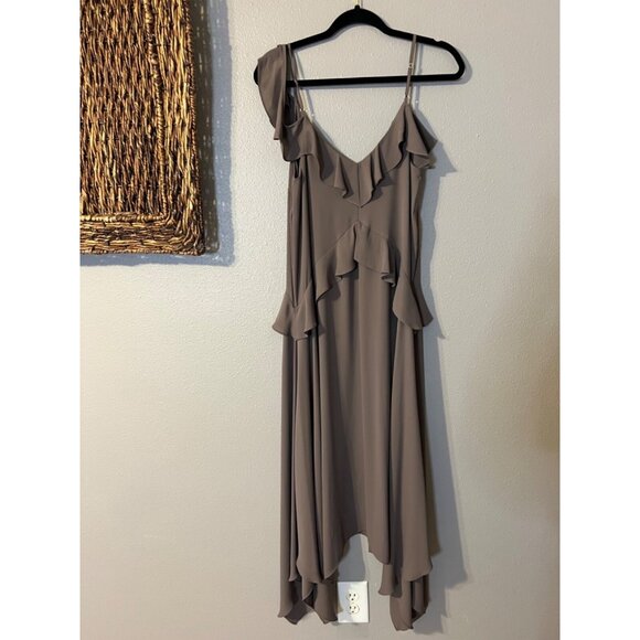 BCBGMaxAzria LISSA Midi Dress S Small Brown Washable Fairy Whimsigoth $228 NEW - Picture 11 of 11